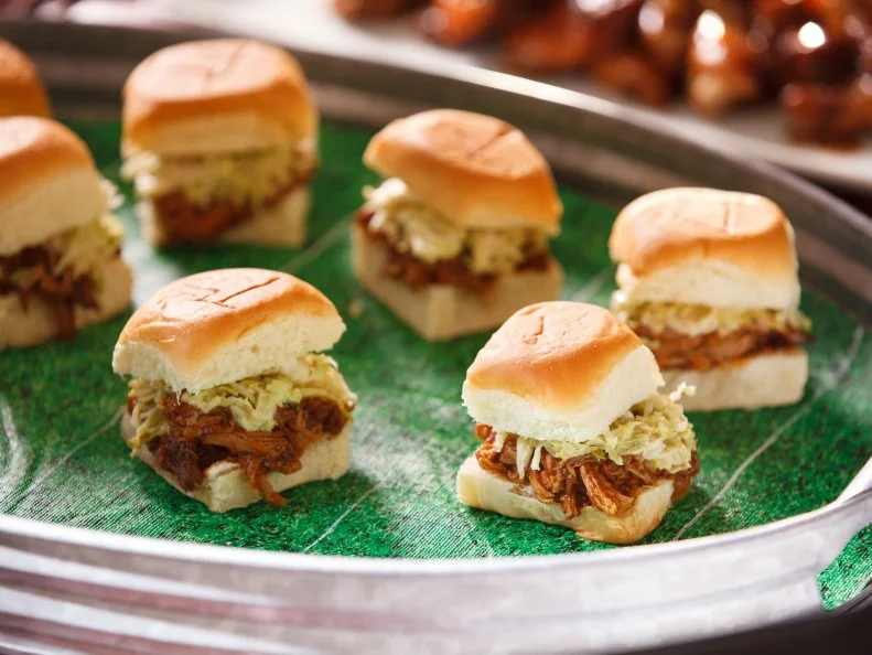 Pulled Pork Sliders, as seen on Cooking Channel's Dinner at Tiffani's, Season 2.
