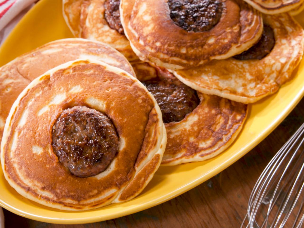 Sausage Pancakes - Chocolate with Grace