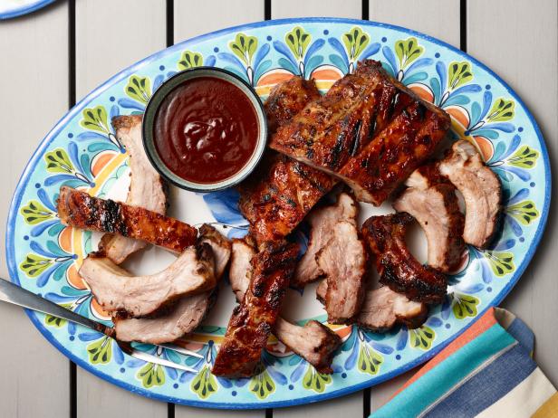 Food Network Kitchen’s Slow-Cooker Barbecue Ribs for Summer Slow Cooker/Zucchini Fries/Picnic Brick-Pressed Sandwiches, as seen on Food Network.
