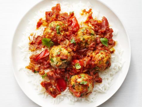 Turkey Meatballs in Tomato Ginger Curry