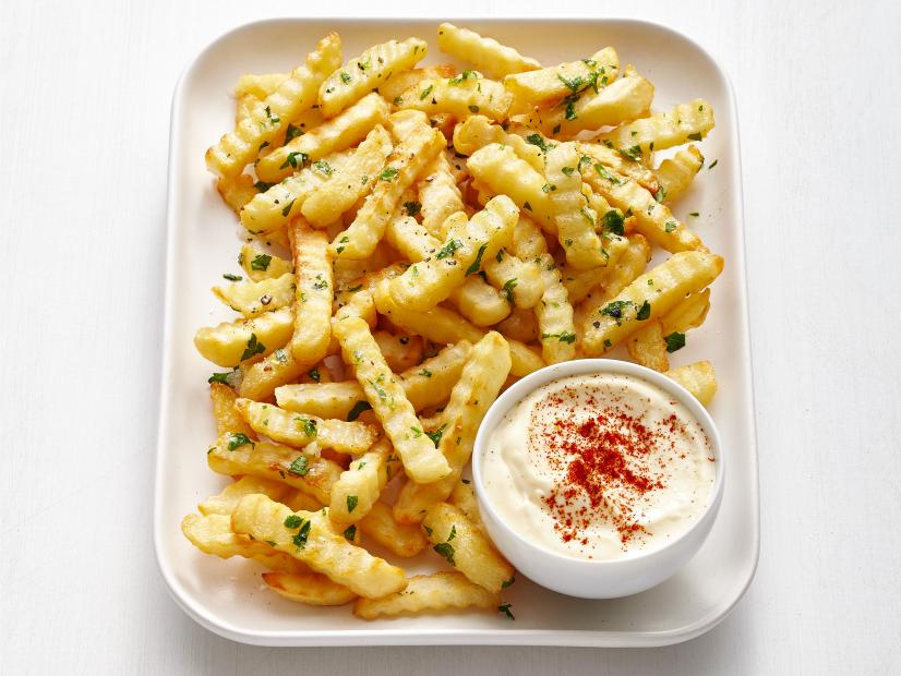 Garlic Fries with Lemon Mayonnaise Recipe Food Network Kitchen Food