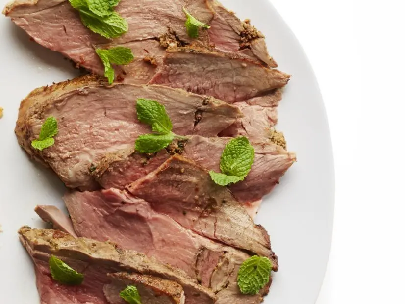 Roast Leg of Lamb with Ginger and Mint Recipe | Food Network Kitchen