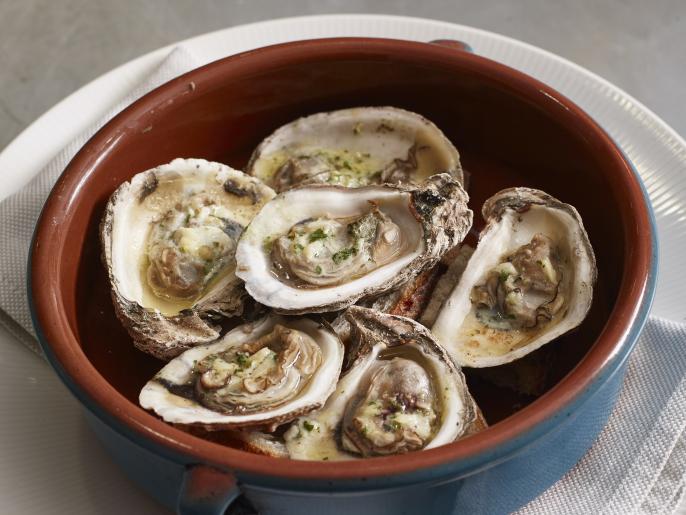 Roasted Oysters with Garlic-Parsley Butter Recipe | Marc Murphy | Food ...