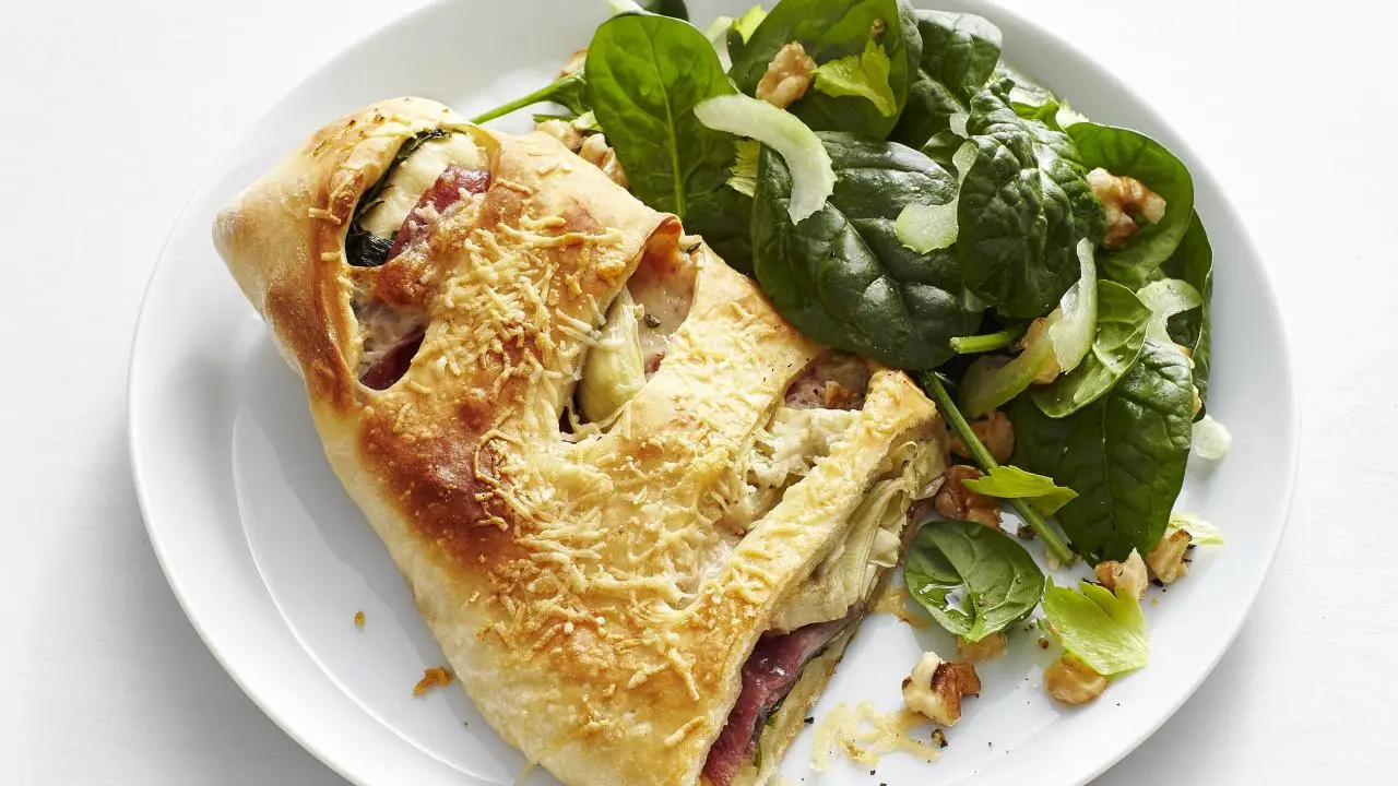 Artichoke Salami Stromboli