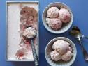 Food Network Kitchen’s Nochurn Strawberry Ice Cream as seen on Food Network.