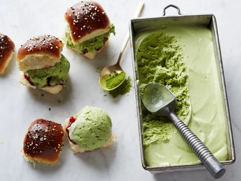 Food Network Kitchen&#39;s Green Tea Ice Cream Sandwich, as seen on Food Network