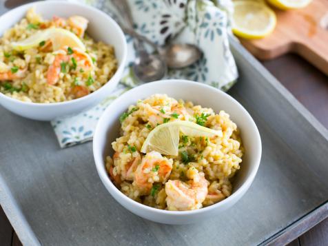Risotto with Lemon and Shrimp for Two