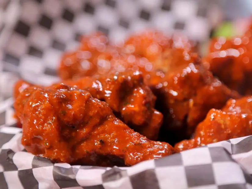 Hot wings at Smitty's Wings & Things in Stockton, CA as seen on Food Network's Diner's, Drive-Ins, and Dives, episode DV2410.
