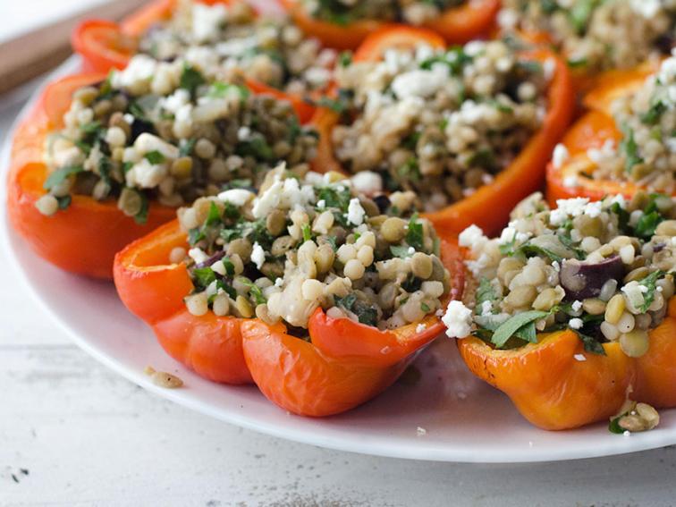 LentilStuffed Peppers Recipe Food Network