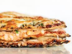 Vegetarian matzoh lasagna 
