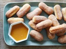 Food Network Kitchen's Baked Mini Churro Bites, as seen on Food Network.