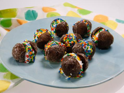 Doughnut Hole Ice Cream Bites