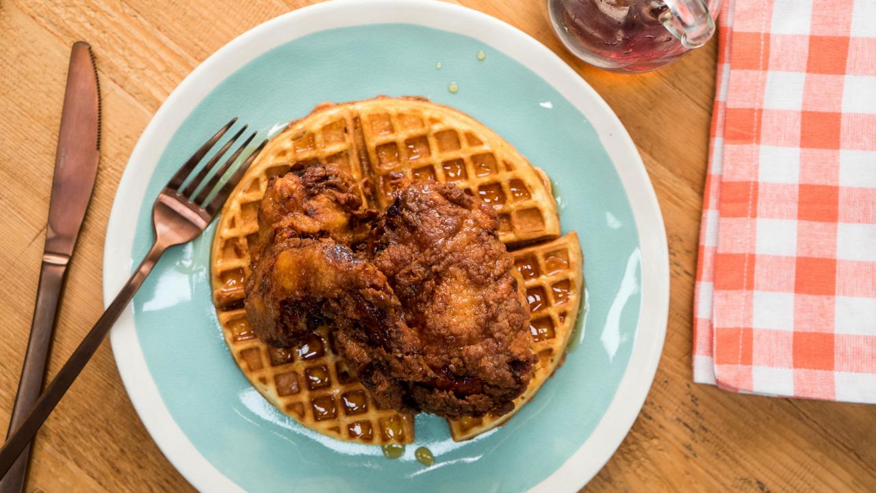 Spicy Chicken and Waffles