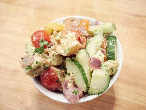 Summer Citrus and Avocado Panzanella Salad