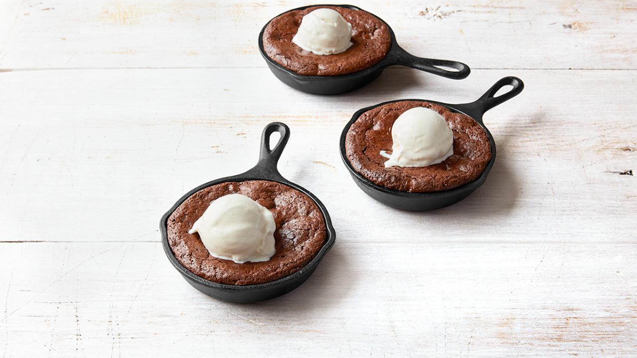 Mini skillet brownie - Caroline's Cooking