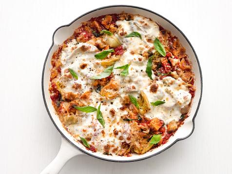Skillet Chicken Parmesan with Artichokes