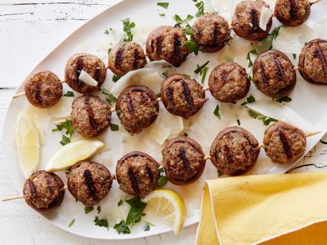 Stuffed-Mushroom Skewers