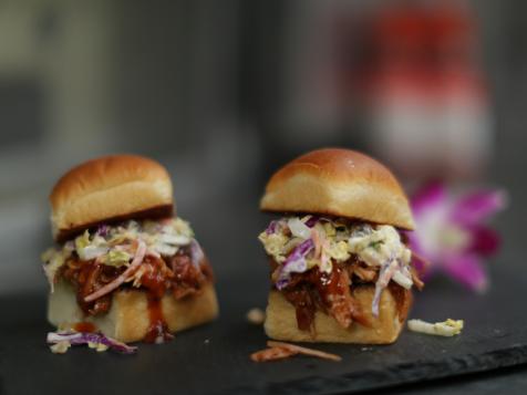Pulled Pork Sliders with Hawaiian Slaw