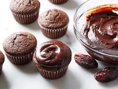 Food Network Kitchen's Fruit Sweetened Chocolate Frosting, as seen on Food Network.