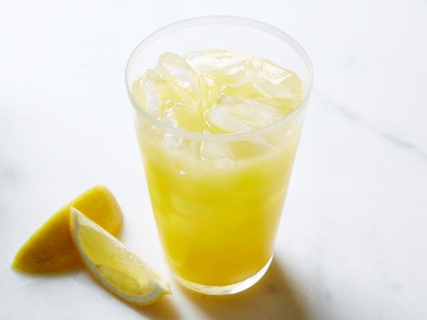 Food Network Kitchen's Fruit Sweetened Lemonade, as seen on Food Network.