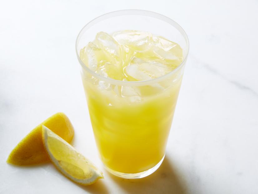 Food Network Kitchen's Fruit Sweetened Lemonade, as seen on Food Network.
