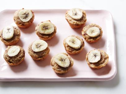 Food Network Kitchen's Fruit Sweetened Mini Banana Muffins, as seen on Food Network.