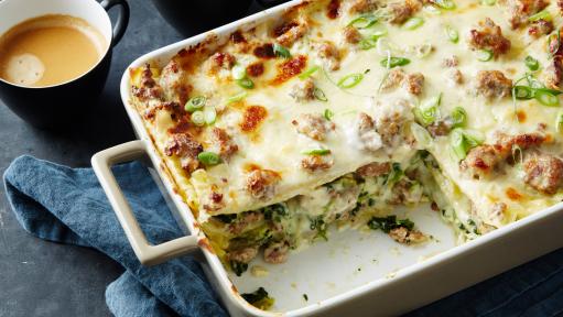 Sausage Gravy Breakfast Lasagna Recipe | Food Network Kitchen | Food Network