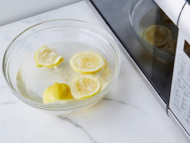 Freshen a microwave with lemon, as seen on Food Network.