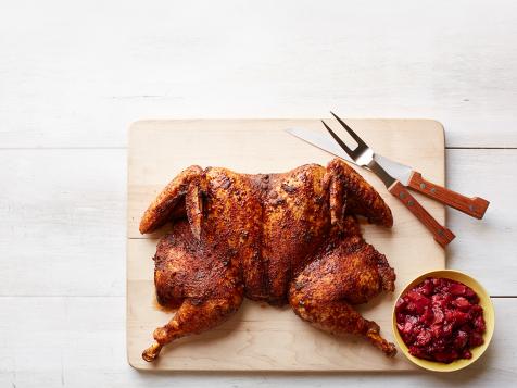 Spice-Rubbed Grilled Turkey with Plum Chutney