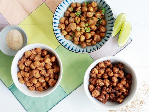 Roasted Chickpeas 3 Ways Recipe | Food Network Kitchen | Food Network