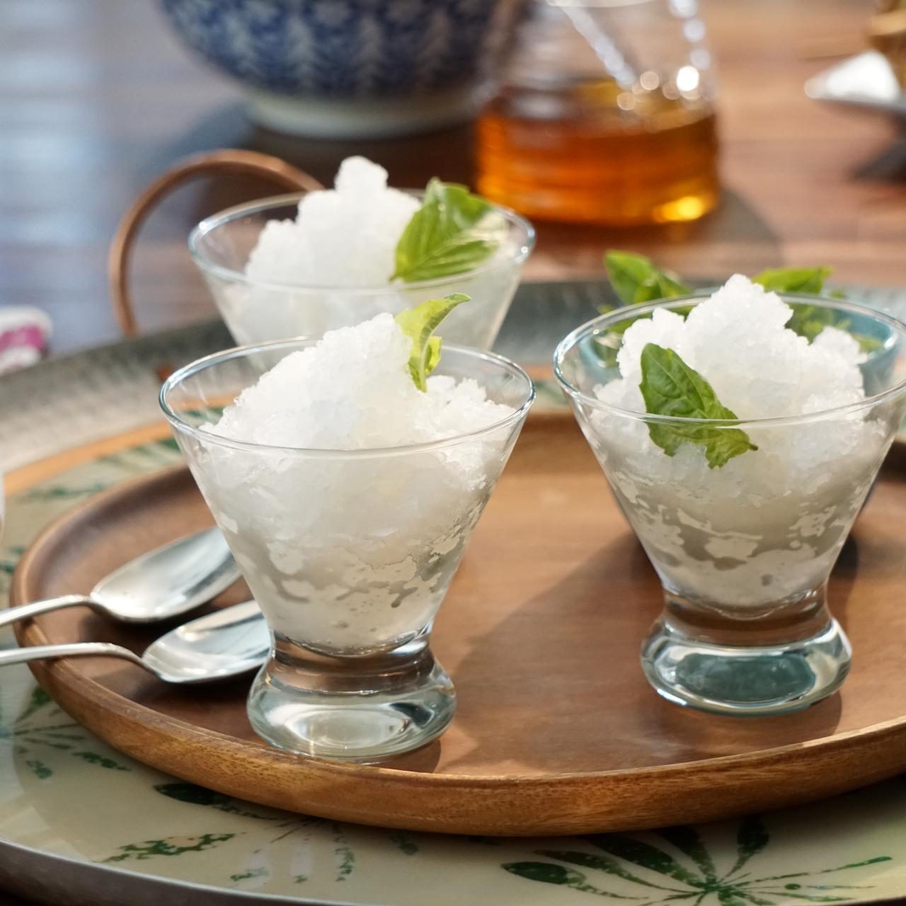 Lemon granita with ice cream maker - Blog de Claudia&Julia