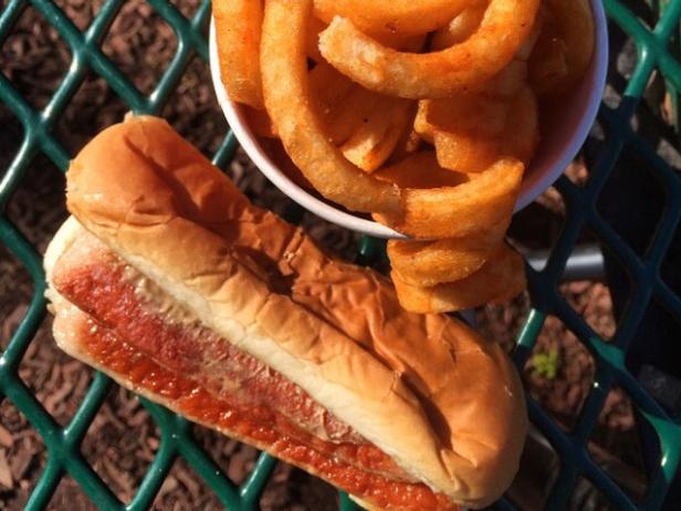 Walter's Classic Hot Dog and Curly Fries