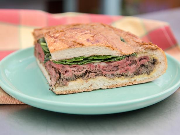 Ultimate Steak and Mushroom Shooter Sandwich