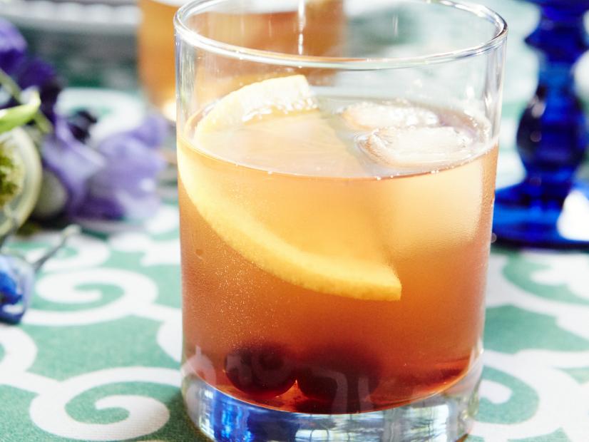 Host Patricia Heaton's drink, Cherry Old Fashioned, as seen on Food Network’s Patricia Heaton Parties, Season 2.