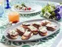Host Patricia Heaton's dish, Ribeye Crostini, as seen on Food Network’s Patricia Heaton Parties, Season 2.