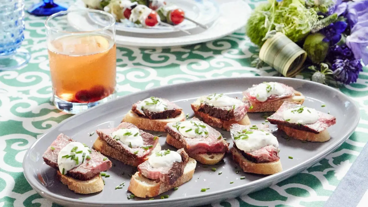 Rib-Eye Crostini