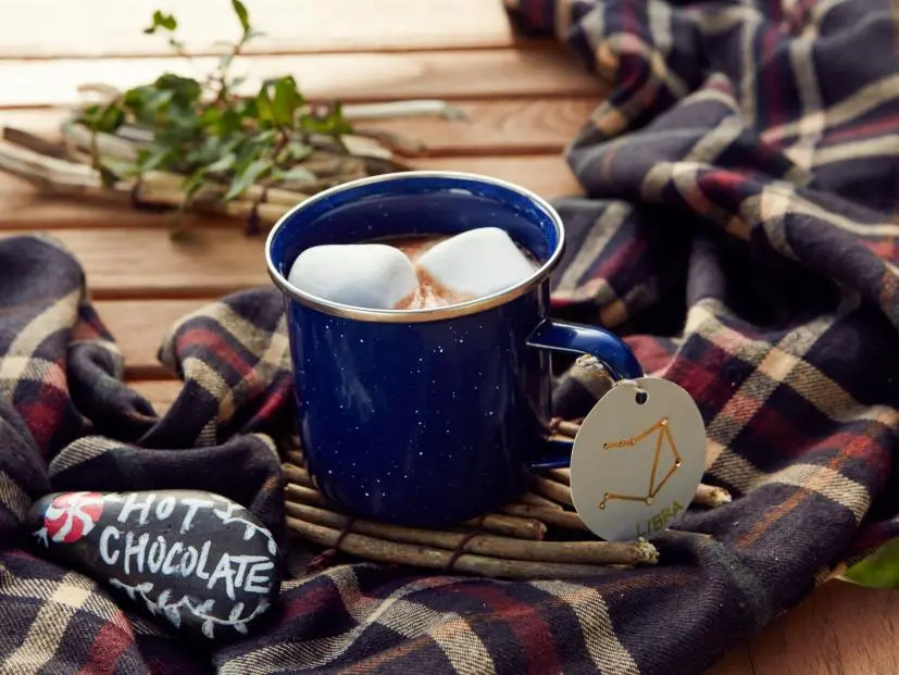 Host Patricia Heaton's drink, Peppermint Hot Chocolate, as seen on Food Network’s Patricia Heaton Parties, Season 2.
