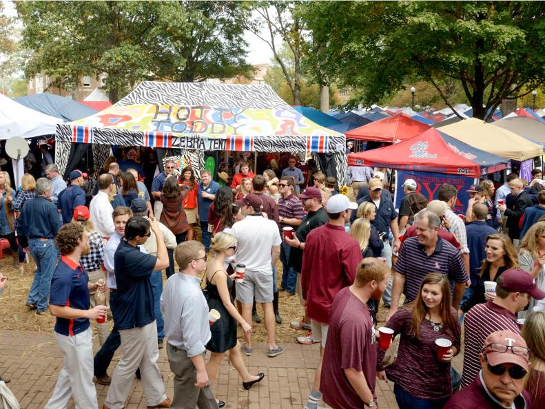 Over-the-Top Ole Miss Tailgating Party : Food Network | Tailgating ...