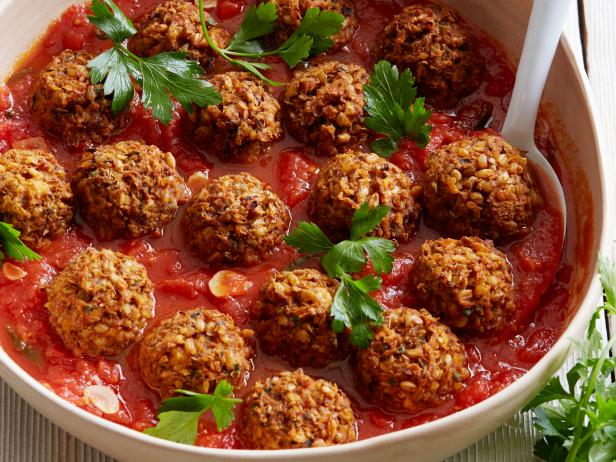 Food Network Kitchen’s LentilMushroom Meatballs.