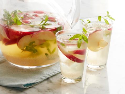 White Peach, Tarragon and Bubble Sangria