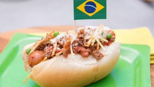 Brazilian hotdog on Steinway St.