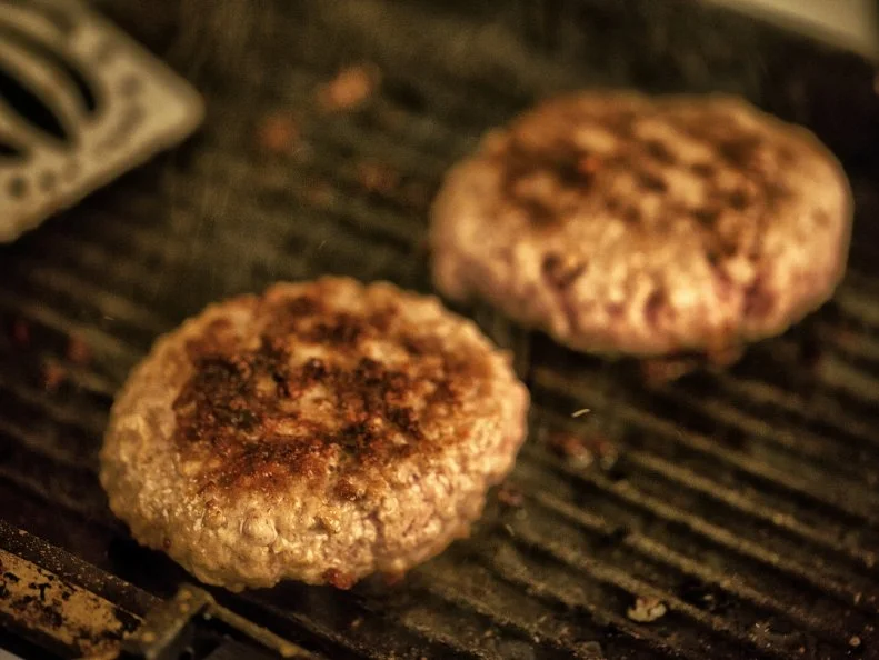Hamburger in cooking
