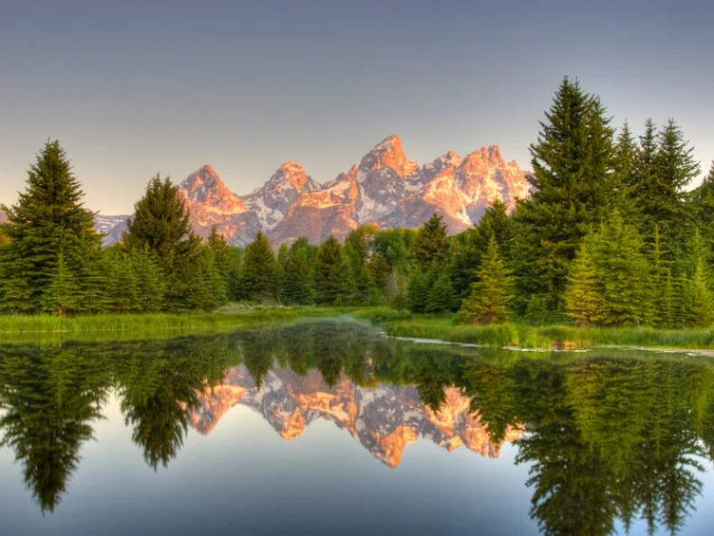 Grand Teton Mountains from Schwabacher Landing