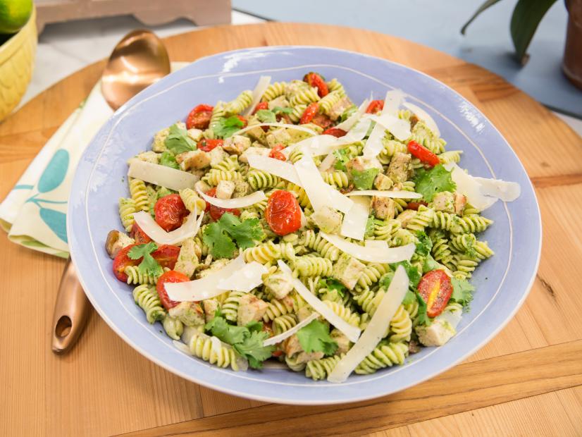 Cilantro Pesto Pasta Salad Recipe Marcela Valladolid Food Network