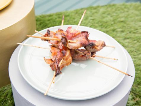 Beef and Bacon Threaded Kebab