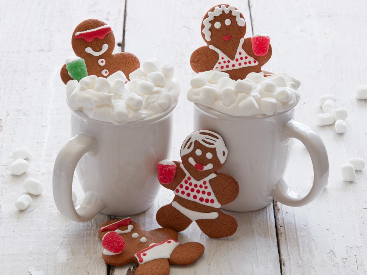 Gingerbread Men Hot Chocolate Stirrers