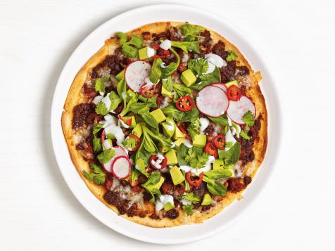 Tortilla Pizzas with Chorizo