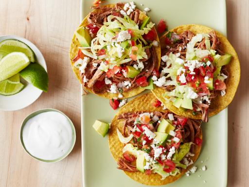 Slow-Cooker Brisket Tostadas Recipe | Marcela Valladolid | Food Network