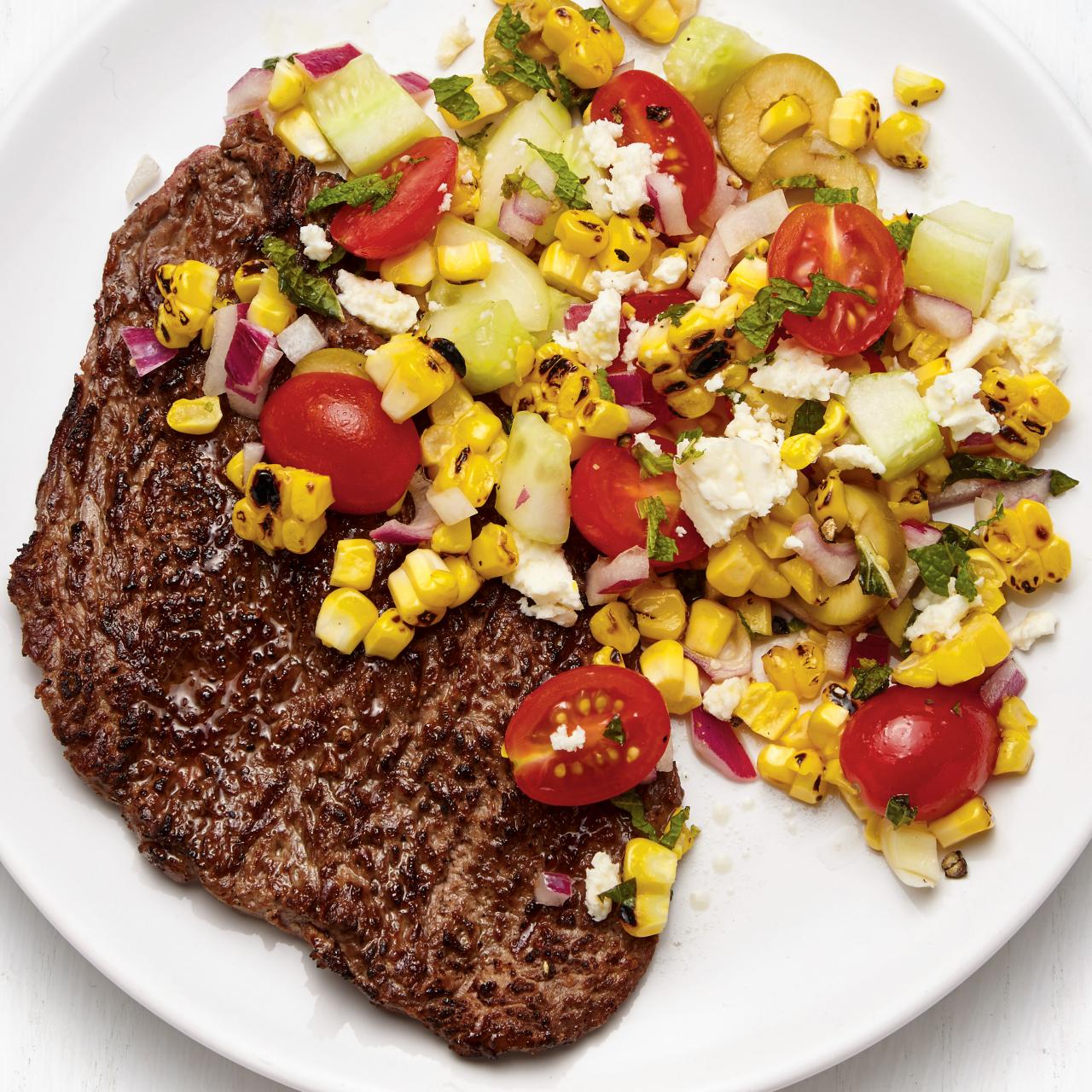 Greek top marinated steak