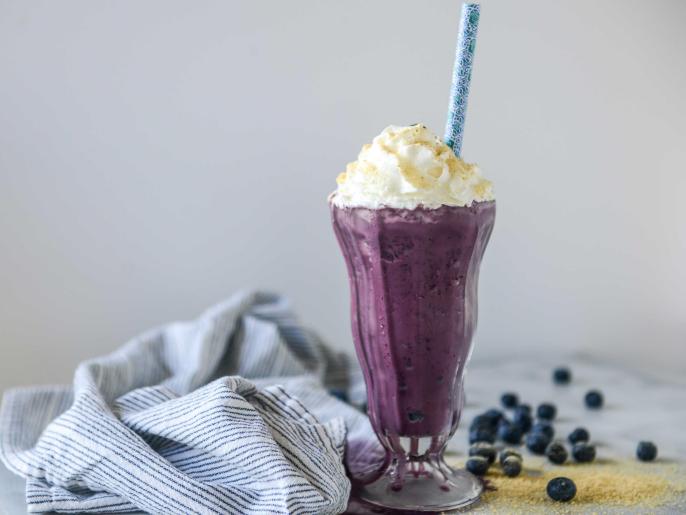 Spiked Blueberry Pie Milkshakes Recipe Jessica Merchant Food Network
